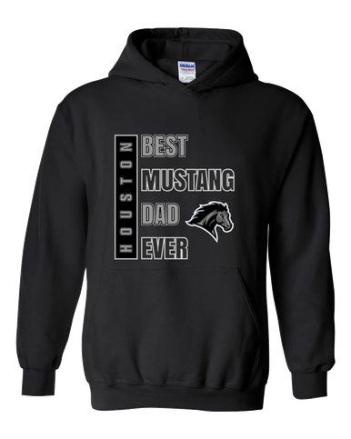 Houston Mustangs Best Mustang Dad Men's Hoodie