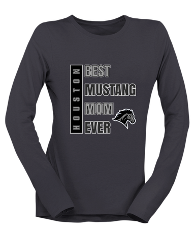 Houston Mustangs Best Mustang Mom Women's Premium LS T-Shirt