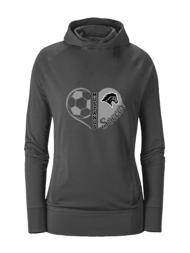 Houston Mustangs Heart Soccer Women's Hoodie