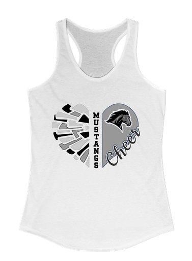 Houston Mustangs Heart Cheer Women's Tank Top