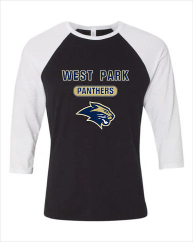 West Park Panthers Mascot #3 Men's Baseball T-Shirt
