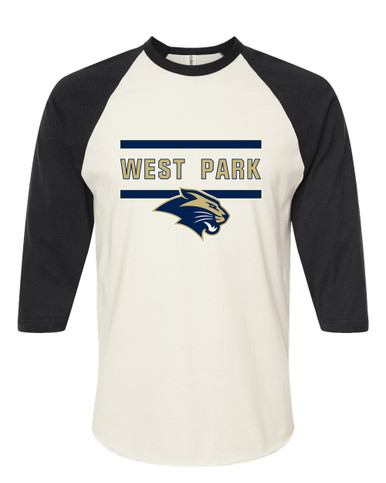 West Park Panthers Mascot #4 Women's Baseball T-Shirt