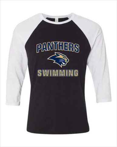 West Park Panthers Swimming Women's Baseball T-Shirt