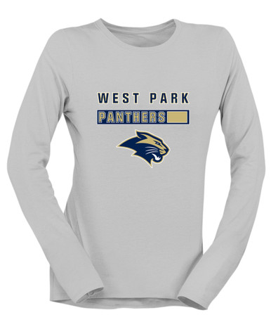 West Park Panthers Mascot #7 Women's LS T-Shirt
