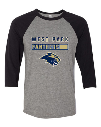 West Park Panthers Mascot #7 Women's Baseball T-Shirt