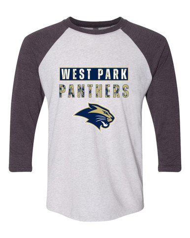 West Park Panthers Mascot #9 Men's Baseball T-Shirt