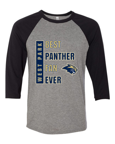 West Park Panthers Best Panther Fan Men's Baseball T-Shirt