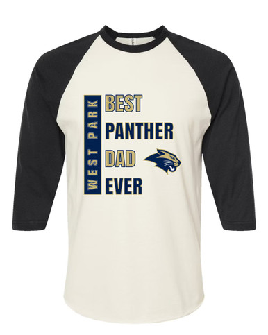 West Park Panthers Best Panther Dad Men's Baseball T-Shirt