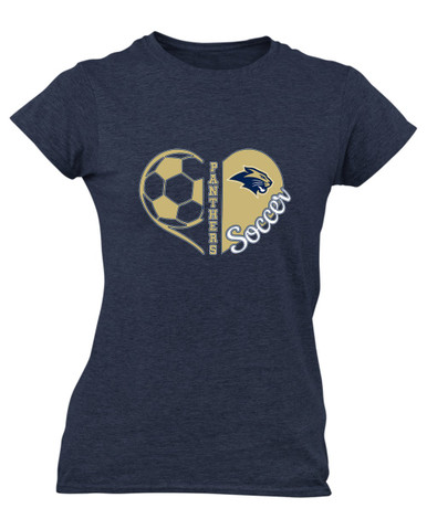 West Park Panthers Heart Soccer Women's SS T-Shirt