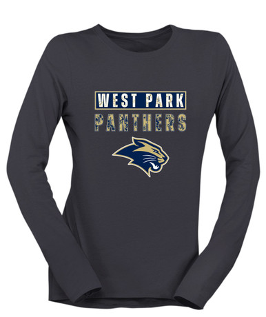 West Park Panthers Mascot #9 Women's LS T-Shirt