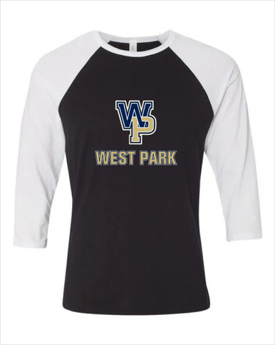 West Park Panthers WP Script Mascot #2 Women's Baseball T-Shirt