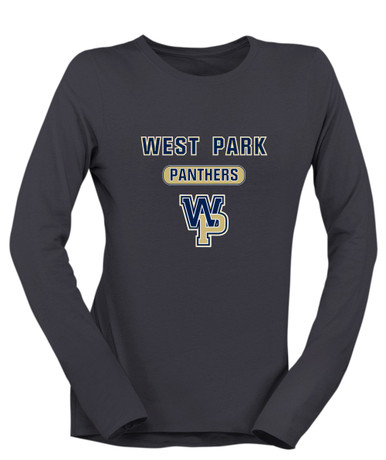West Park Panthers WP Script Mascot #3 Women's LS T-Shirt