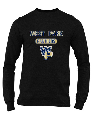 West Park Panthers WP Script Mascot #3 Men's LS T-Shirt