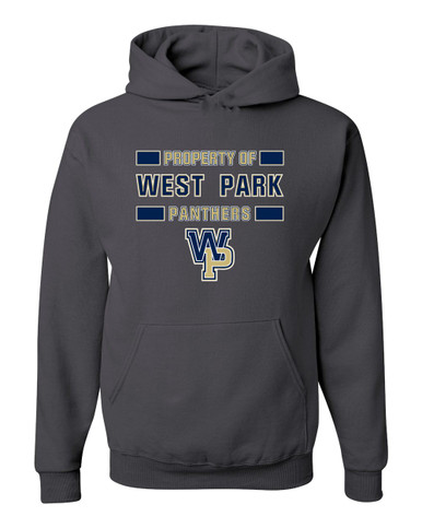 West Park Panthers WP Script Property Of Men's Premium Hoodie