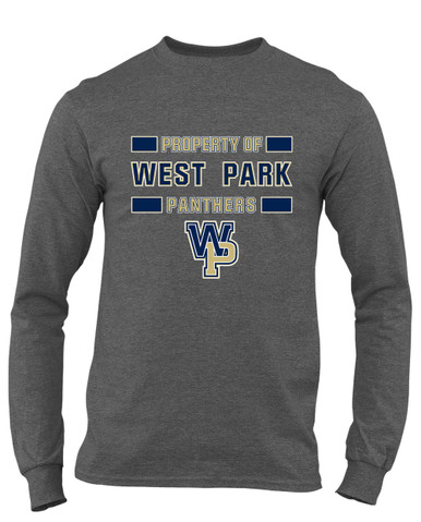 West Park Panthers WP Script Property Of Men's LS T-Shirt
