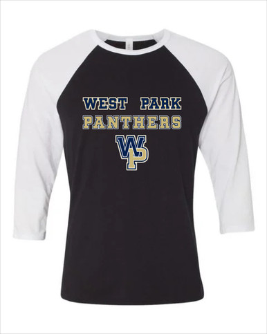 West Park Panthers WP Script Spirit Men's Baseball T-Shirt
