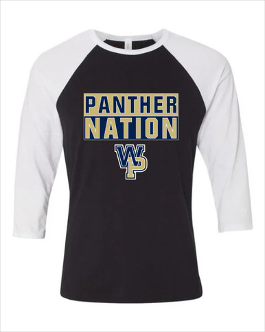 West Park Panthers WP Script Nation #1 Men's Baseball T-Shirt