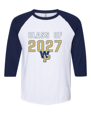 West Park Panthers WP Script Class of 2027 Men's Baseball T-Shirt