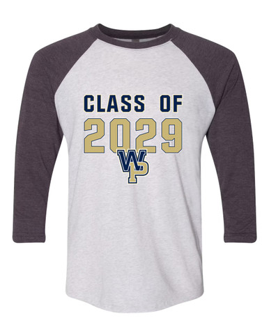 West Park Panthers WP Script Class of 2029 Men's Baseball T-Shirt