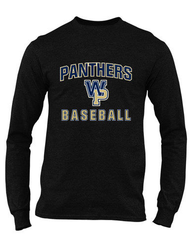 West Park Panthers WP Script Baseball #1 Men's LS T-Shirt