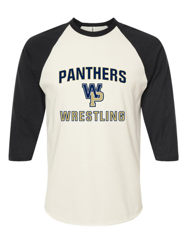 West Park Panthers WP Script Wrestling Men's Baseball T-Shirt