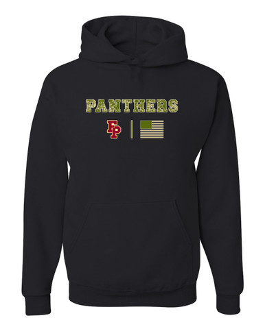 Forest Park Panthers Camo Flag Men's Premium Hoodie