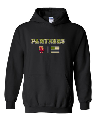 Forest Park Panthers Camo Flag Men's Hoodie