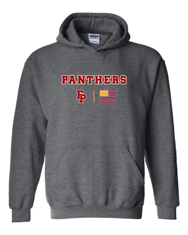 Forest Park Panthers Team Colors Flag Men's Hoodie