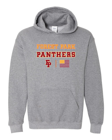 Forest Park Panthers Spirit Flag Men's Hoodie