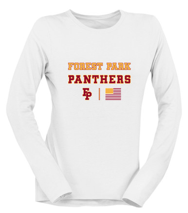 Forest Park Panthers Spirit Flag Women's Premium LS T-Shirt