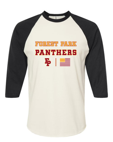 Forest Park Panthers Spirit Flag Women's Baseball T-Shirt