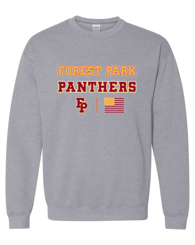 Forest Park Panthers Spirit Flag Men's Sweatshirt