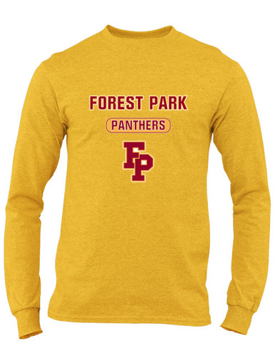 Forest Park Panthers Mascot #3 Men's LS T-Shirt
