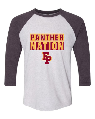 Forest Park Panthers Nation #1 Women's Baseball T-Shirt