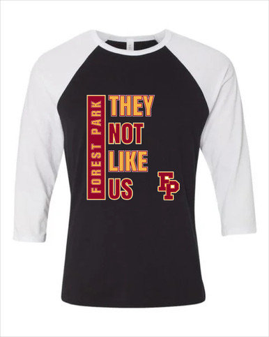 Forest Park Panthers They Not Like Us #1 Women's Baseball T-Shirt