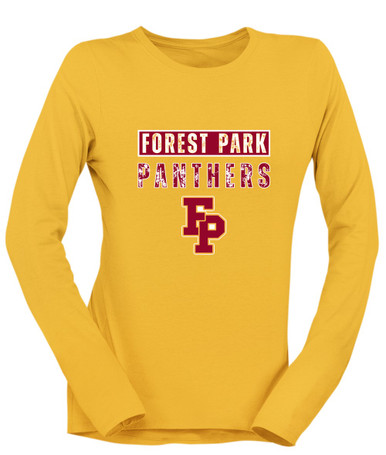 Forest Park Panthers Mascot #9 Women's LS T-Shirt
