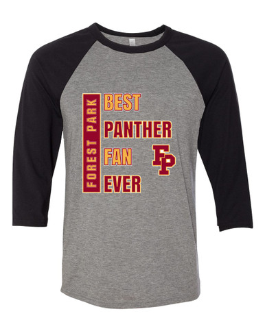 Forest Park Panthers Best Panther Fan Women's Baseball T-Shirt
