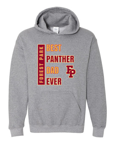 Forest Park Panthers Best Panther Dad Men's Hoodie