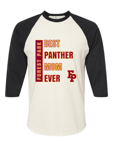 Forest Park Panthers Best Panther Mom Women's Baseball T-Shirt