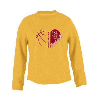 Forest Park Panthers Heart Basketball Women's Sweatshirt