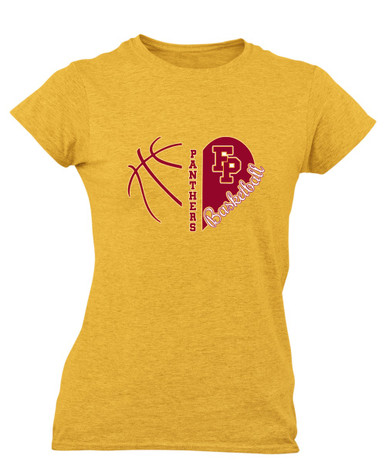 Forest Park Panthers Heart Basketball Women's Premium SS T-Shirt