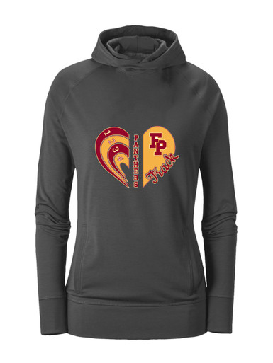Forest Park Panthers Heart Track Women's Hoodie