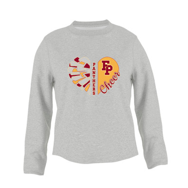 Forest Park Panthers Heart Cheer Women's Sweatshirt