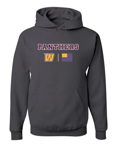 Wenatchee Panthers Team Colors Flag Men's Premium Hoodie