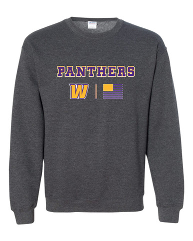 Wenatchee Panthers Team Colors Flag Men's Sweatshirt