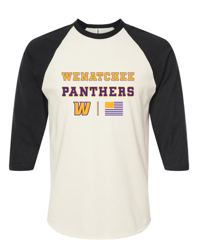 Wenatchee Panthers Spirit Flag Women's Baseball T-Shirt