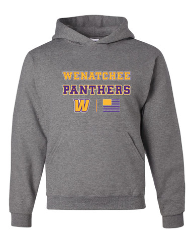 Wenatchee Panthers Spirit Flag Men's Premium Hoodie