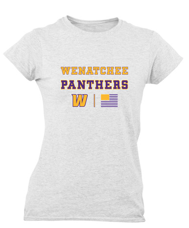 Wenatchee Panthers Spirit Flag Women's SS T-Shirt