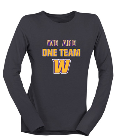 Wenatchee Panthers We Are One Team Women's LS T-Shirt