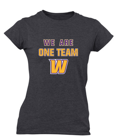 Wenatchee Panthers We Are One Team Women's Premium SS T-Shirt